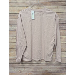 Calvin Klein pink basic long sleeve crew neck tee. Size XS RS 97